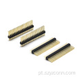 Conector de cabeçalho de pino de 1,27 mm fileira dupla reta
